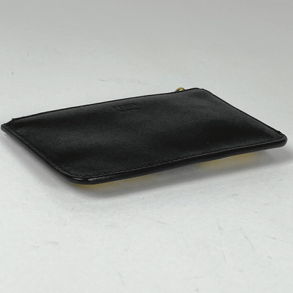 Fendi Bugs Monster Black Leather Key Case Ring - Picture 1 of 5